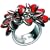 [�X�E�H�b�` �r�W��]swatch bijoux �t�@�b�V���������O LOVE EXPLOSION RING SS RED RESIN JRR016 [���K�A���i]