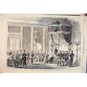 Cowper King Denmark Order Garter Ceremony Print 1865