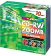 �O�H���w SW80QM10 CD-RW 700MB 10���X�����P�[�X���� �J���[�~�b�N�X