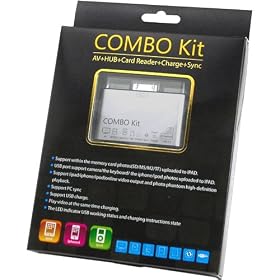 �w5in1 �J�[�h���[�_�[ COMBO Kit for iPad/iPad2�x�@�uAV�o��+�J�[�h�ǂݎ��+�[�d+����(PC�Ƃ̐ڑ�)�v��1�ŉ\�I�I