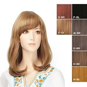 【クリックで詳細表示】愛されガーリーミディアム [つむじタイプ]重さ：195g 長さ：前19.5cm 後40cm