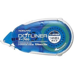 【クリックで詳細表示】コクヨS＆T テープのり ドットライナー詰替タイプ強粘着 10個