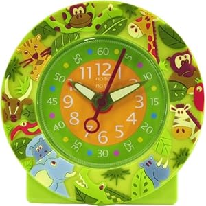  【 ベビーウォッチ / babywatch 】◆ ZIP アラームクロック / ジャングル jungle [正規輸入品］ ( 子供用 目覚し時計 置き時計 フランス 学習時計 Baby Watch Paris ）
