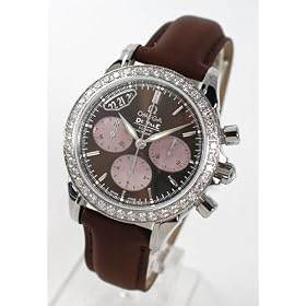 [�I���K] OMEGA �f�r�� �R�[�A�N�V���� �N���m���[�^�[ 4877.60.37 �_�C���x�[�� ���U�[ �u���E�����p�[�v���V�F�� ���f�B�[�X [���s�A���i]