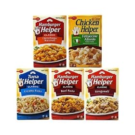 �x�e�B�N���b�J�[�@�n���o�[�K�[(�c�i/�`�L���j�w���p�[�@5���Z�b�g  Betty Crocker Hamburger/Tuna/Chicken Helper
