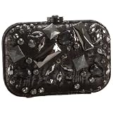 Rafe New York Beaded Moire Leather Kim Clutch Bag
