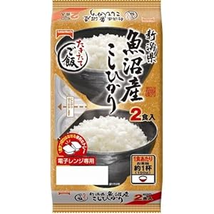 【クリックで詳細表示】テーブルマーク たきたてご飯新潟魚沼産こしひかり分割 2食入り×8個