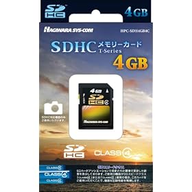�n�M�����V�X�R�� SDHC�J�[�h Class4 4GB �u���b�N HPC-SDH4GB4C