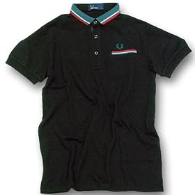 FRED PERRY�@�t���b�h�y���[ ���C������|���V���c�s�����Y�F�u���b�N/�^�[�^���O���[��/���b�h�t F1143-07