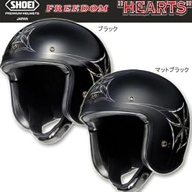 �V���[�G�C(SHOEI) FREEDOM HEARTS(�t���[�_�� �n�[�c) TC-6 �}�b�g�u���b�N L (59cm)