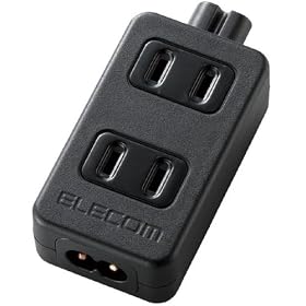 ELECOM AC�A�_�v�^�p�^�b�v 2pin 2�� T-ACTAP22