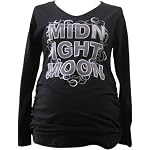 アルゴヴィア MOONシャーリングプリントTシャツ M~L ブラック №273309