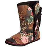 Sugar Shoes Origami Asian Floral Mid Calf Boots