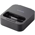 ELECOM iPod Dock�^�X�s�[�J�[/4th nano�Ή�/�[�d�@�\�t/�u���b�N ASP-P102BK