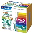 �O�H���w���f�B�A Verbatim BD-R DL 2�w�� (�n�[�h�R�[�g�d�l) 1��^��p 50GB 1-4�{�� 5mm�P�[�X 20���p�b�N ���C�h����Ή� �z���C�g���[�x�� VBR260YP20V1