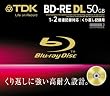 TDK �f�[�^�p�u���[���C�f�B�X�N 50GB BD-RE(�J��Ԃ��^��p) 2X �m�[�}�����[�x�� 10mm�P�[�X �P�i BED50A1S