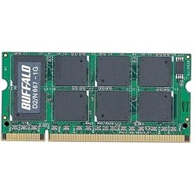 BUFFALO �m�[�gPC�p���݃����� PC2-5300(DDR2-667) 1GB MV-D2/N667-1G