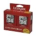 Lexmark TPJPN02 34 �u���b�N��e�ʃJ�[�g���b�W 2�p�b�N TPJPN02