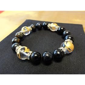 �y�N�[���ȃu���b�N�u���X�z �S�[���h�l�_�b���� 12mm/10mm  �I�j�L�X ���� V