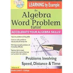 Algebra Word Problem Tutor: Speed Distance & Time [DVD] [Import]