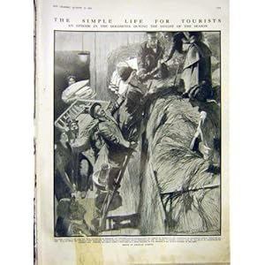 【クリックで詳細表示】ツーリストのドロマイトの干し草納屋の包丁の古い印刷物 1912 年