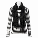  ビー・バップ・スタジオ （B’－BOP STUDIO） Tシャツ（ストール付ボーダー長袖Tシャツ） レディス