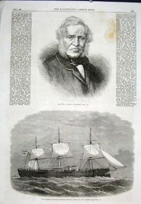  肖像画の Clarkson Stanfield の鉄の覆われたフリゲート艦ビクトリア