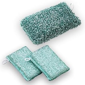 【クリックで詳細表示】ダスキン浴槽用(1個)/風呂・化粧室用スポンジ(2個入)セット