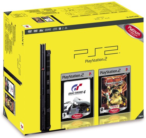  Console Playstation 2 + GT4 Platinum + Tekken 5 Platinum