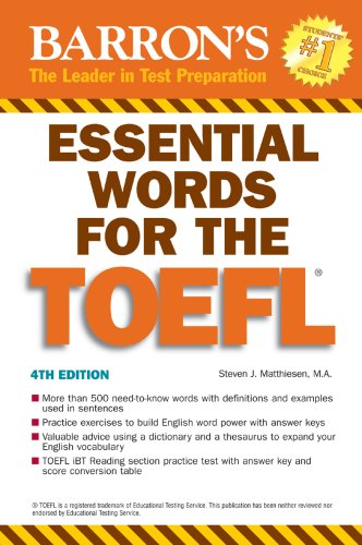  Essential Words for the TOEFL: (Test of English as Foreign Language) (Essential Words for the TOEFL)