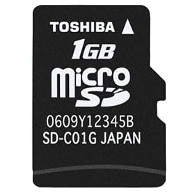 TOSHIBA microSD�J�[�h 1GB SD-MC001GT