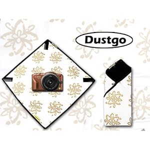 【クリックで詳細表示】コンパクトカメラ用カメラふろしき ブラウンフラワー48cm＊48cm