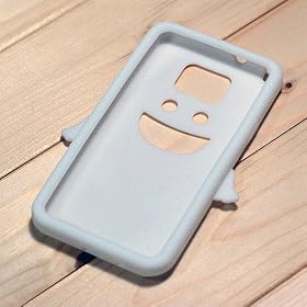 �y�S10�F�zSamsung Galaxy S2 / SC-02C / i9100��p�P�[�X�@�V���R���P�[�X�@�G���[���̃X�}�C���@�V�g�@�z���C�g�@Silicone Case for Galaxy S2 SC-02C (1379-7)