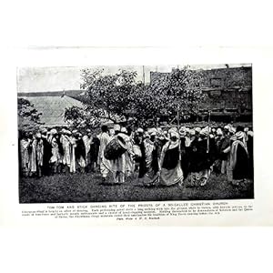 【クリックで詳細表示】C1920 タムタムの棒のダンスの司祭教会ライオンのキラー