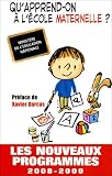 [Book] Qu'apprend-on à l'école maternelle ? : Les nouveaux programmes