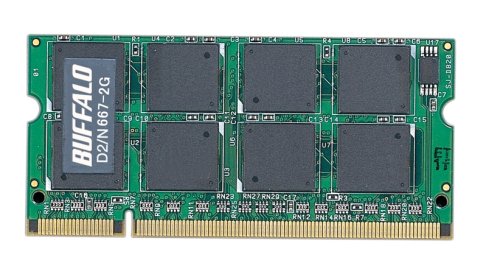 BUFFALO �m�[�gPC�p���݃����� PC2-5300 (DDR2-667) 2GB D2/N667-2G/E �o�b�t�@���[ (25���̊��z) 3,280