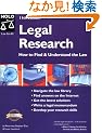 Legal Research: How to Find & Understand the Law (Legal Research)