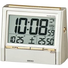 SEIKO CLOCK (�Z�C�R�[�N���b�N) �ڊo�����v �f�W�^�� TALK LINER �g�[�N���C�i�[ �d�g���v ���x�v ���x�v �����񎞋@�\�t�� DA206G �����F�p�[���h��