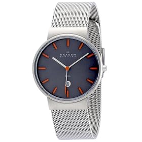 [�X�J�[�Q��]SKAGEN �r���v basic steel mens 351LSSMO �P�[�X��: 34mm �����Y [���K�A���i]