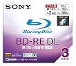 SONY �u���[���C�f�B�X�N �^��p BD-RE ���������^ 2�w 2�{�� 50GB 3���p�b�N 3BNE2VBSJ2