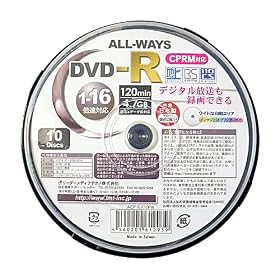 ALL-WAYS DVD-RCPRM�Ή�4.7GB1��^��p���C�h�v�����^�u��1-16�{���X�s���h���P�[�X10������ ACP16X10PW