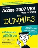 [Book] Access 2007 VBA Programming For Dummies