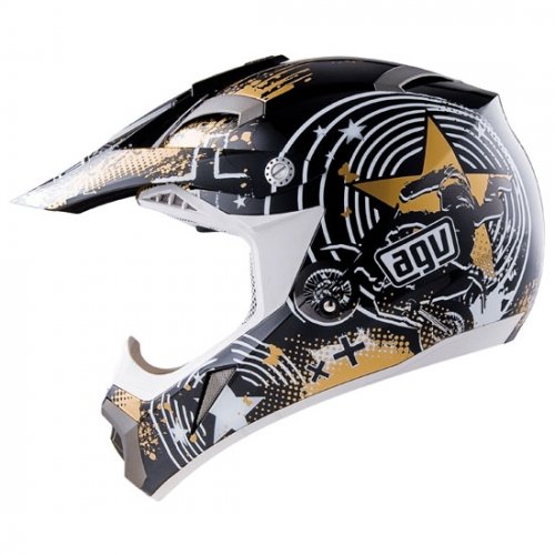  AGV Crosshelm MT-X Freestyle black-white-gold XL (61-62)