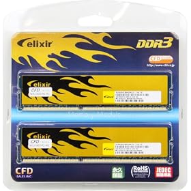 �V�[�E�G�t�E�f�[�̔� Elixir �f�X�N�g�b�v�p������ DDR3 W3U1600HQ-4G DDR3 PC3-12800 CL9 4GB x 2���Z�b�g �q�[�g�V���N�t