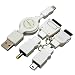 �����P�[�W USB�[�q�p�}���`�[�d�P�[�u�� DSLite/PSP/FOMA/Softbank/au/WILLCOM�Ή� �z���C�g MC-02WG