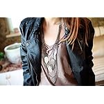 Women Necklace Jewelry Retro Bohemian Wandering Leaves Multi-leaf Long Sweater Chain Necklace Women
