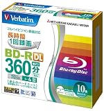 �O�H���w���f�B�A Verbatim BD-R DL 2�w�� (�n�[�h�R�[�g�d�l) 1��^��p 50GB 1-4�{�� 5mm�P�[�X 10���p�b�N ���C�h����Ή� �z���C�g���[�x�� VBR260YP10V1