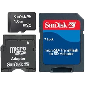 SanDisk microSD Mobile Memory 1GB SDSDQ-1024-J3K
