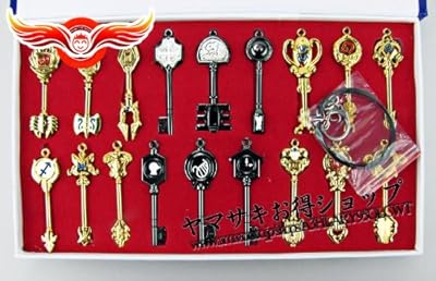  コスプレ道具・小物/ FAIRY TAIL（フェアリーテイル）ルーシィ 　星霊の鍵　18セット