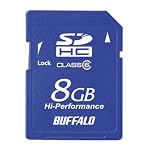 BUFFALO Class6 SDHC対応SDカード8GB MB-RSDC-8GB